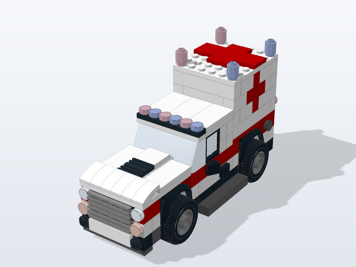 Ambulance brick model