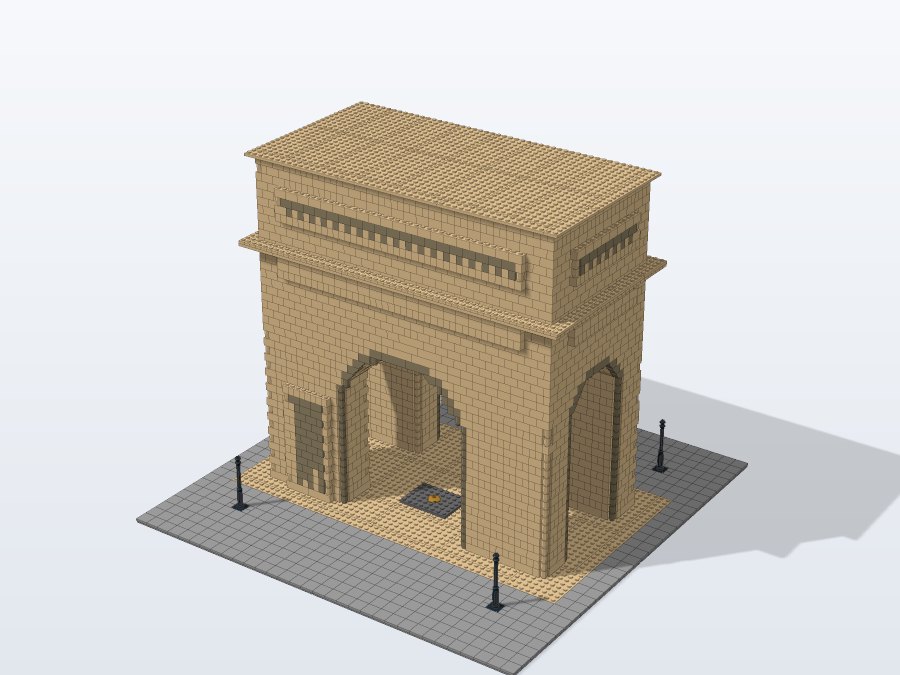 Arc de Triomphe — Paris from the front right