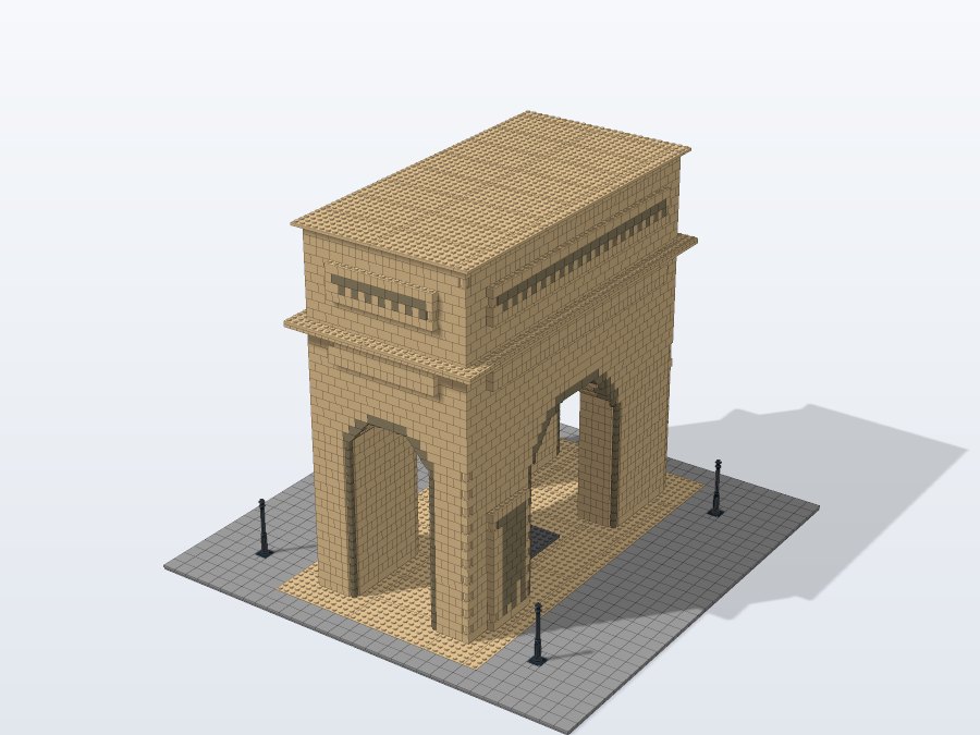 Arc de Triomphe — Paris from the front left