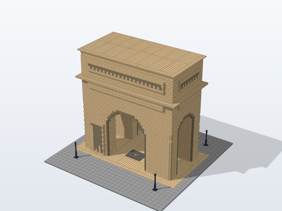 Arc de Triomphe — Paris brick model