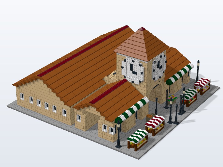 Ben Thanh Market South Gate from the front left