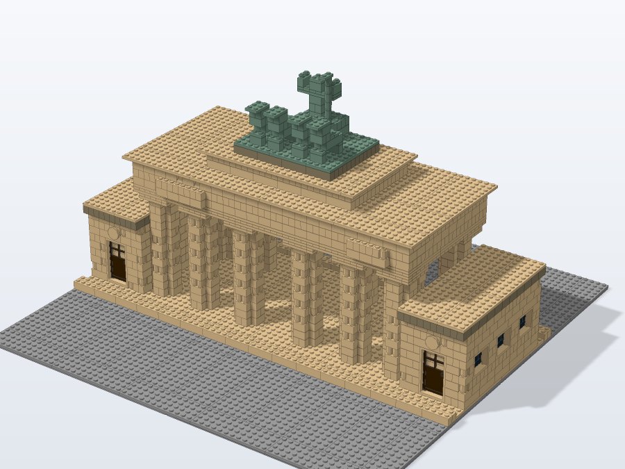 Brandenburg Gate and Pariser Platz from the front right