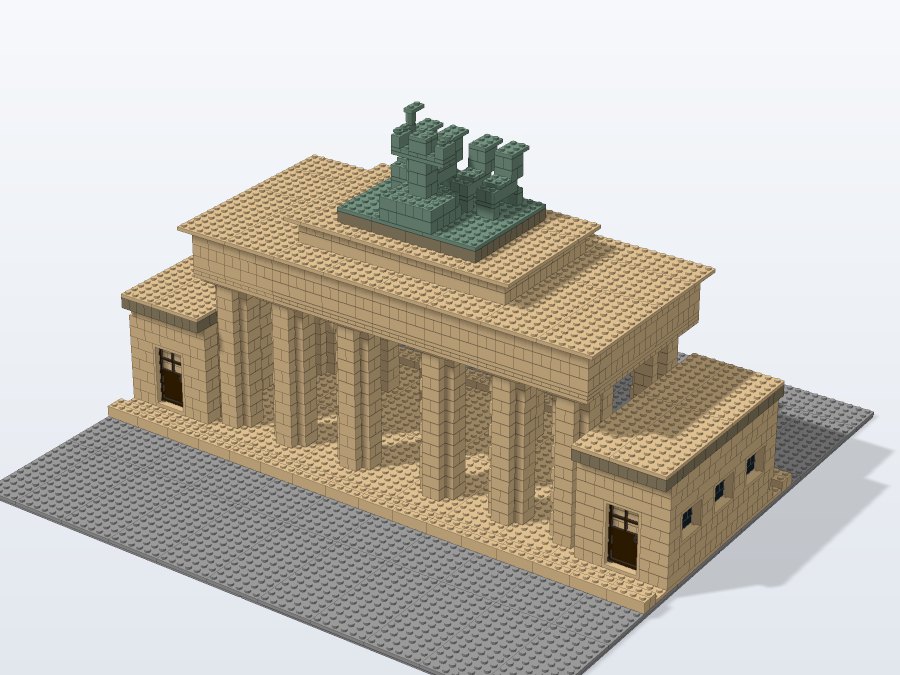Brandenburg Gate and Pariser Platz from the back left