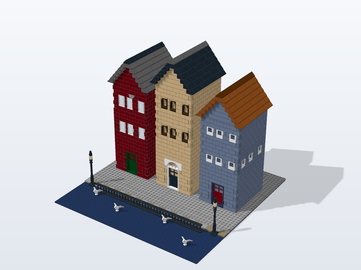 Canal Gables brick model