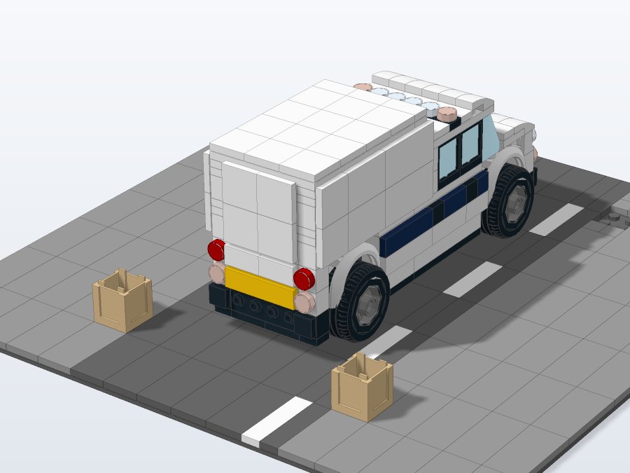 City Delivery Van from the front left