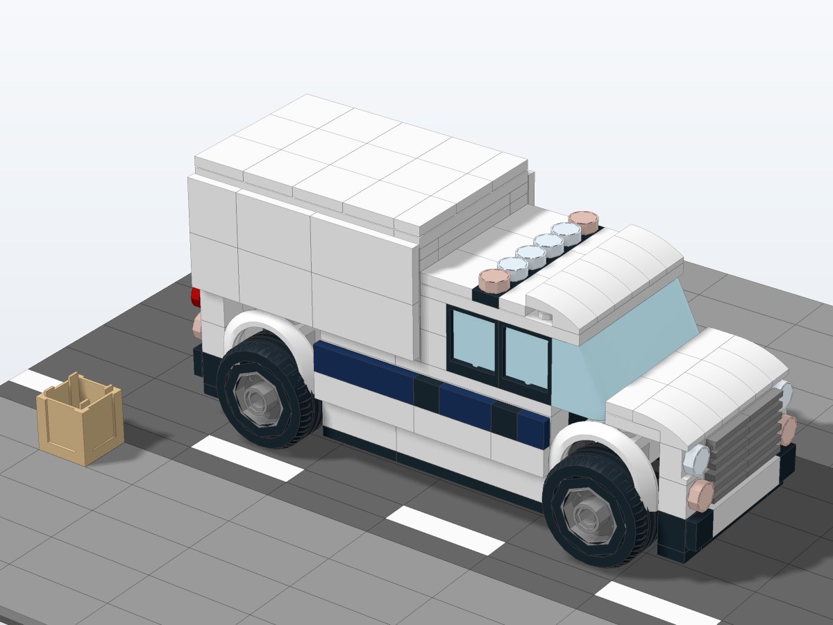 City Delivery Van brick model