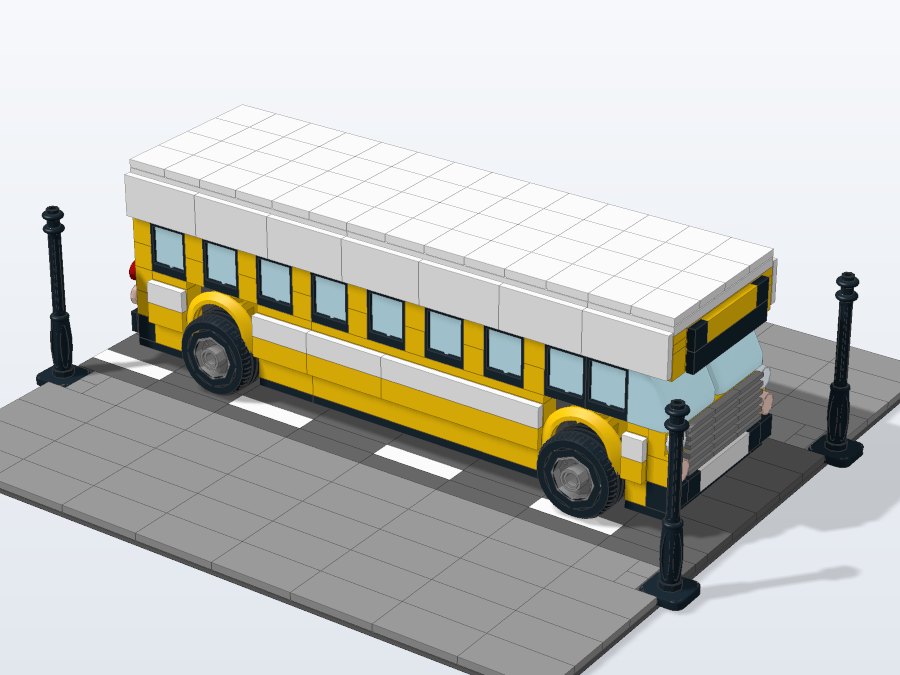 City Transit Bus from the front right