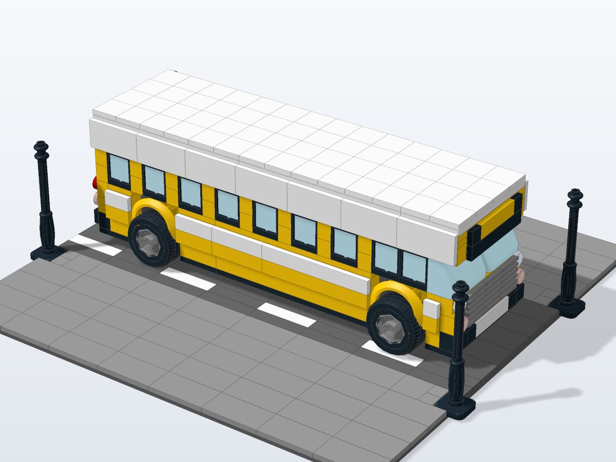 City Transit Bus brick model