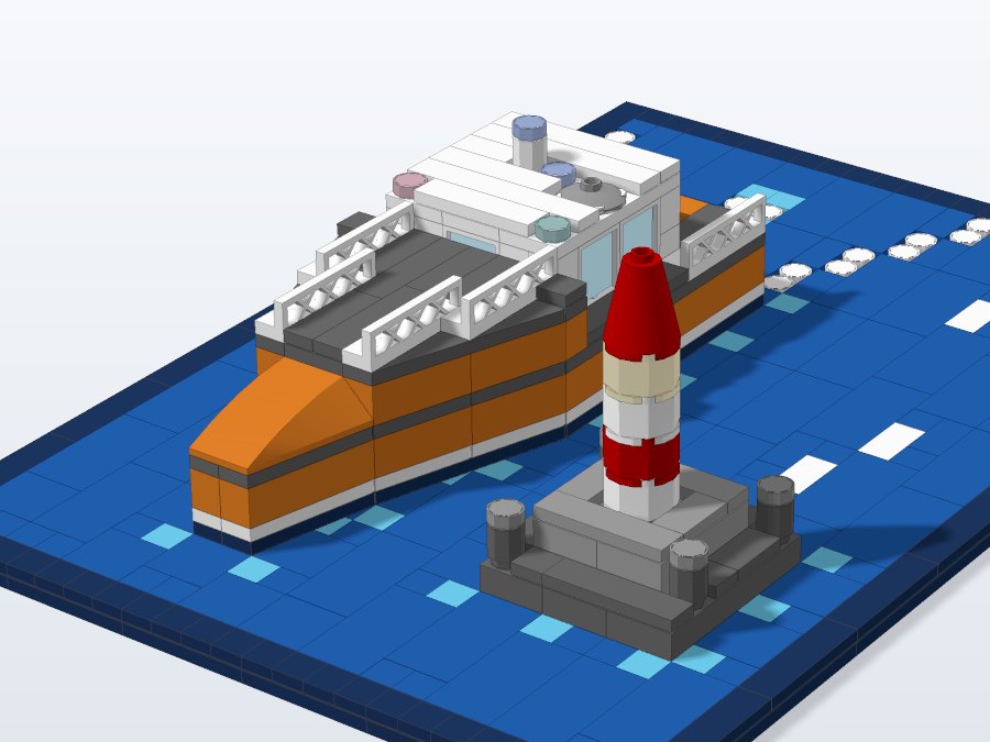 Coastguard Lifeboat from the back right
