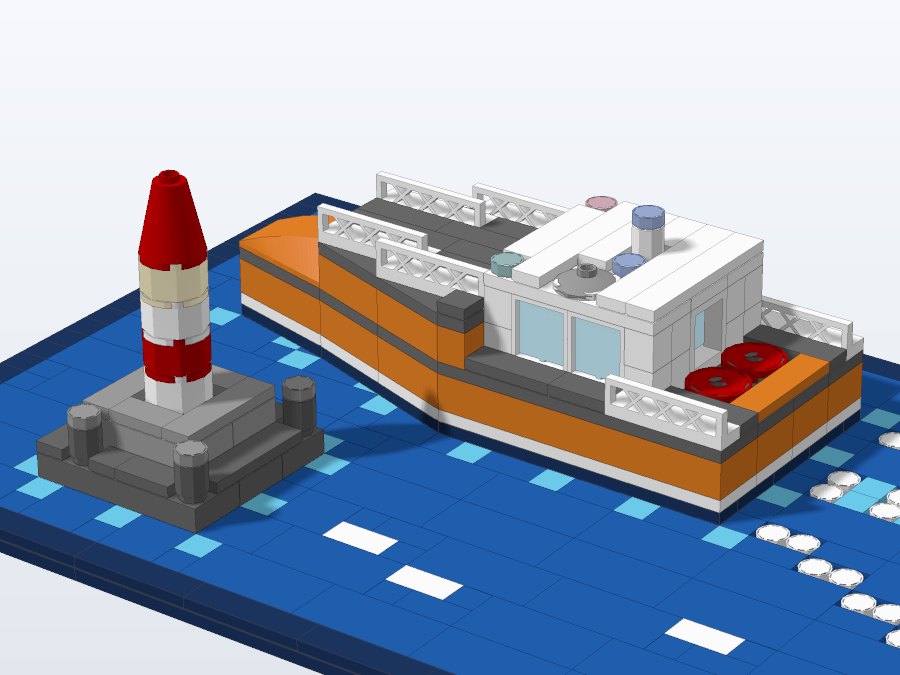 Coastguard Lifeboat from the back left