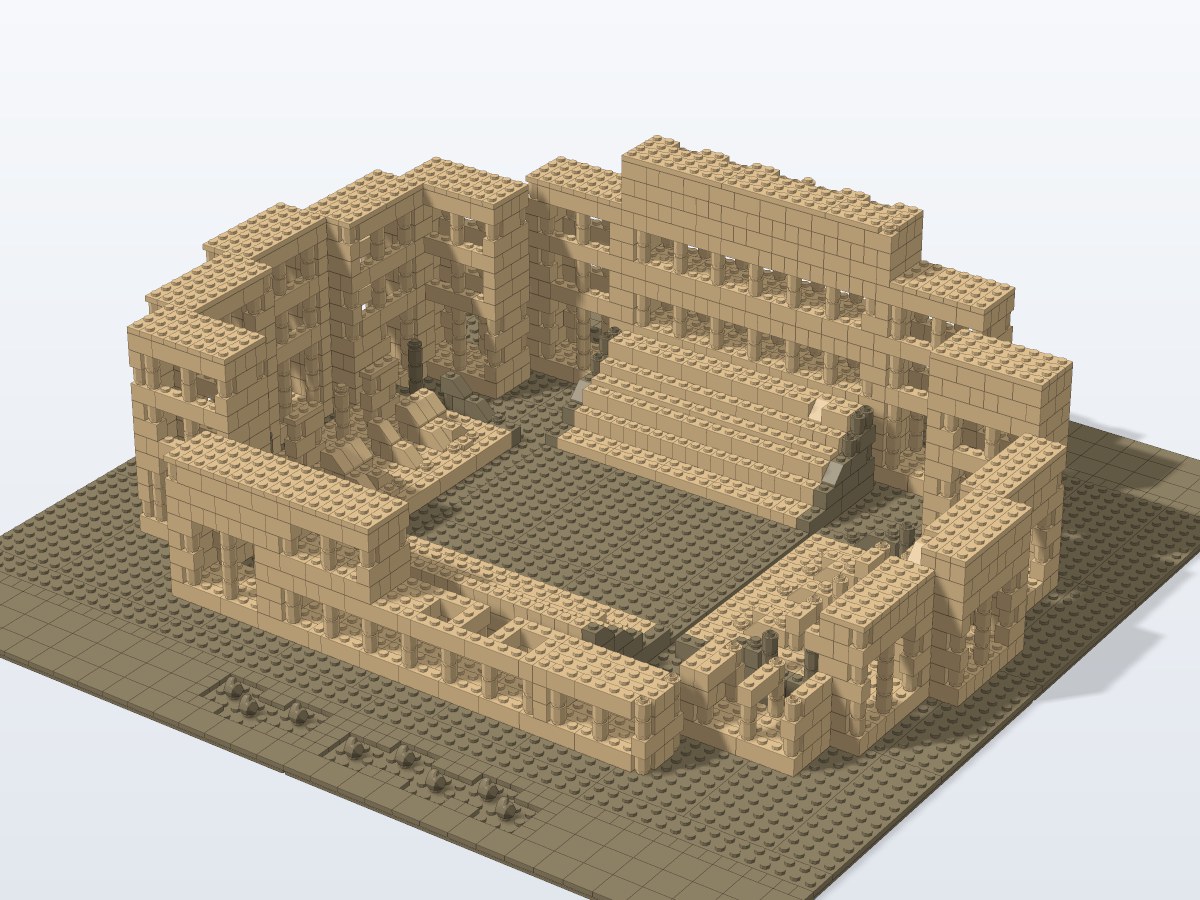 Colosseum of Rome brick model