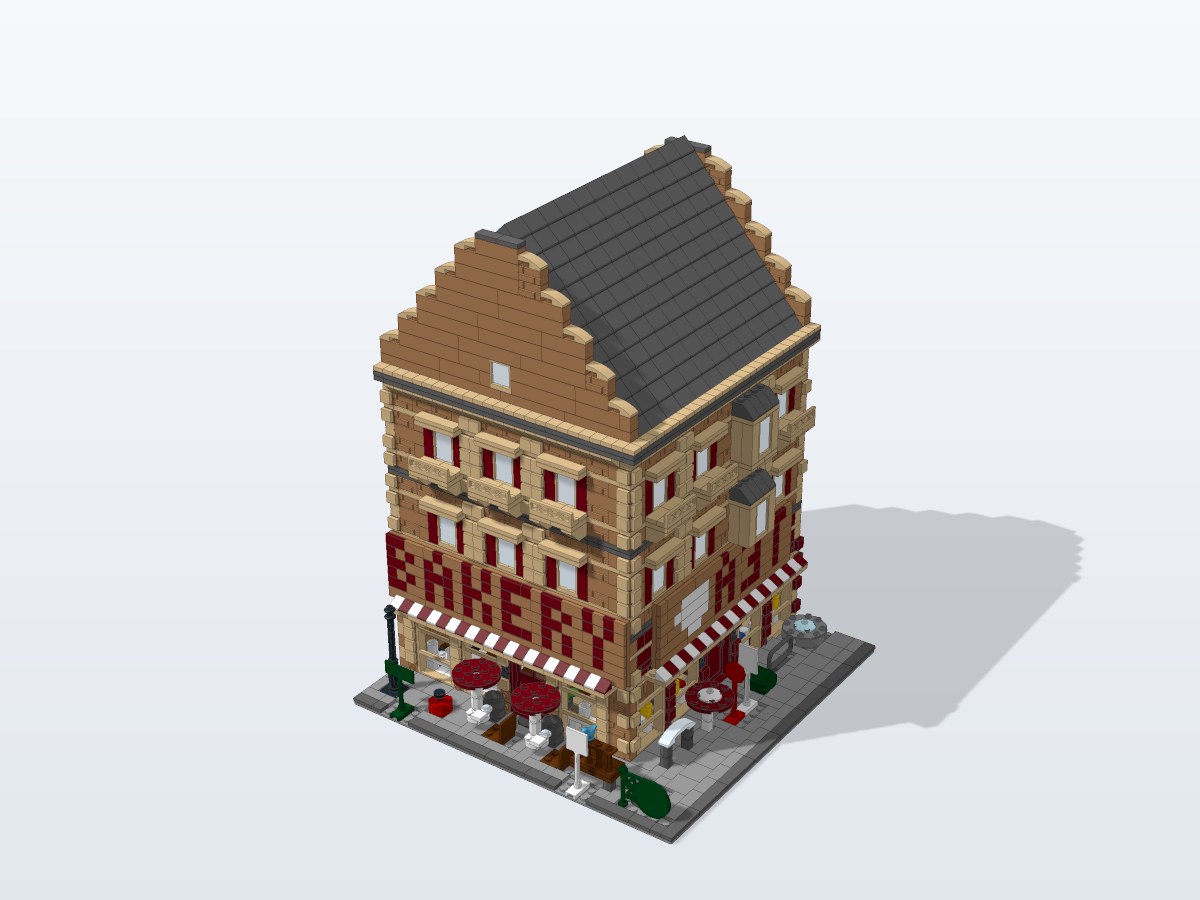 Corner Patisserie and Tea Room brick model