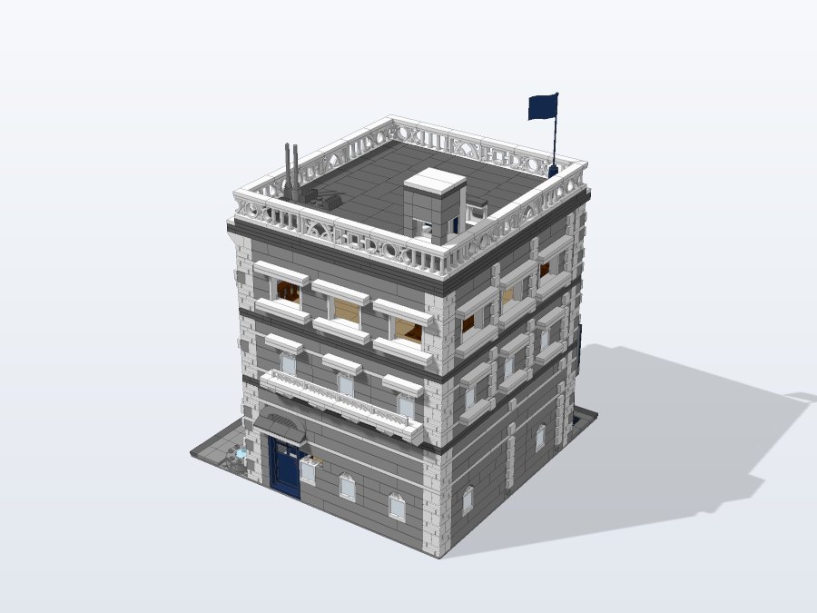 Corner Police Station from the back left
