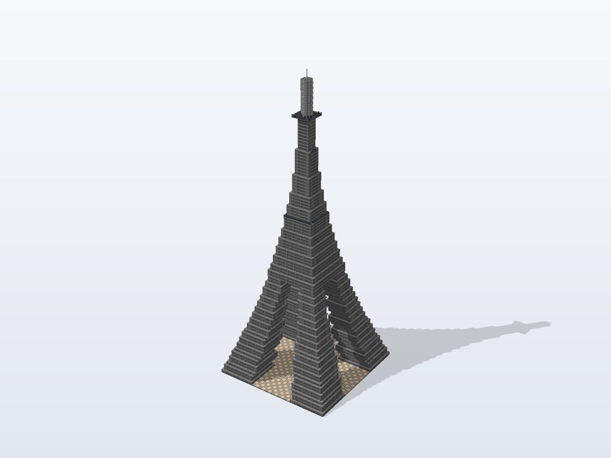 Eiffel Tower brick model