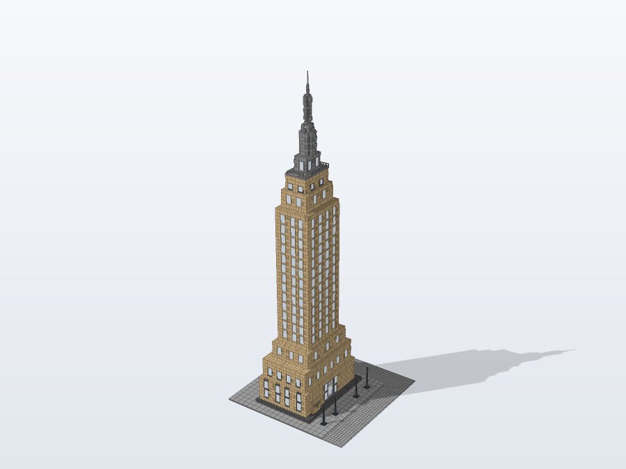 Empire State Building from the front left
