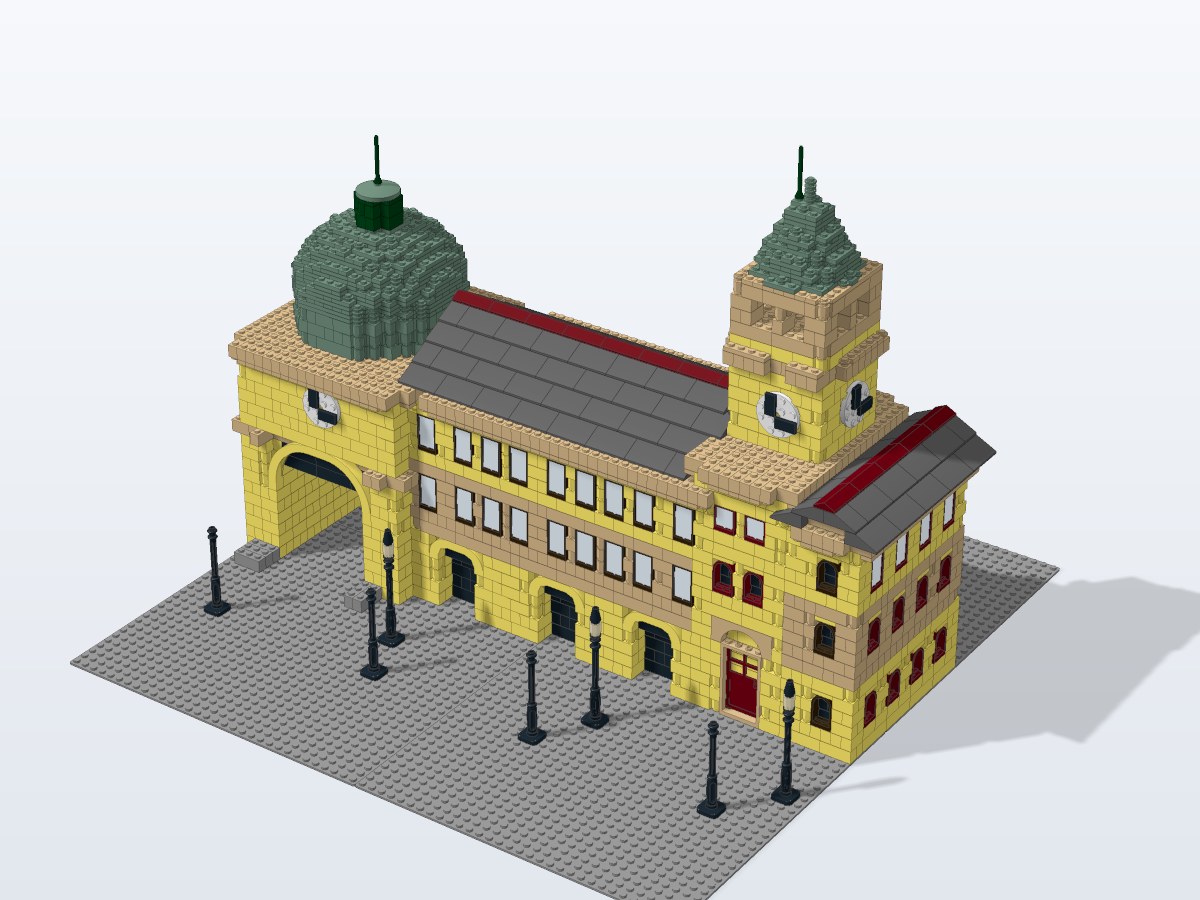 Flinders Street Station brick model