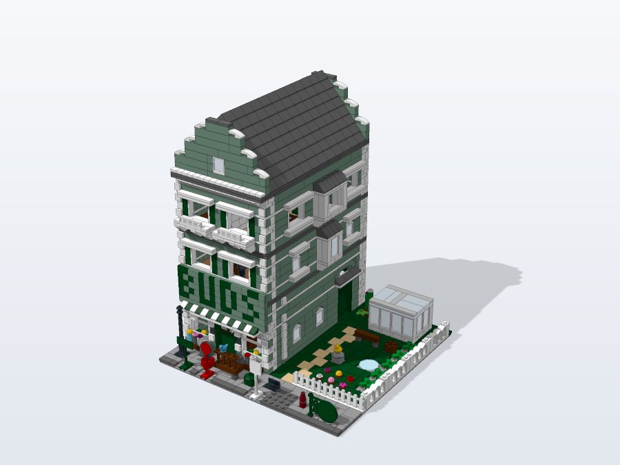 Flower Shop Townhouse from the front right