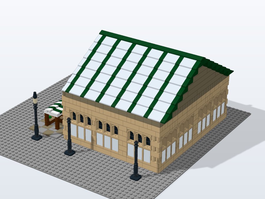 Glass-Roof Market Hall from the back right