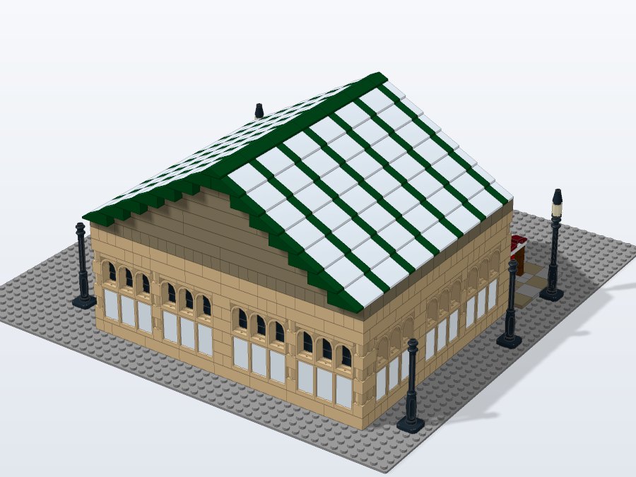 Glass-Roof Market Hall from the back left