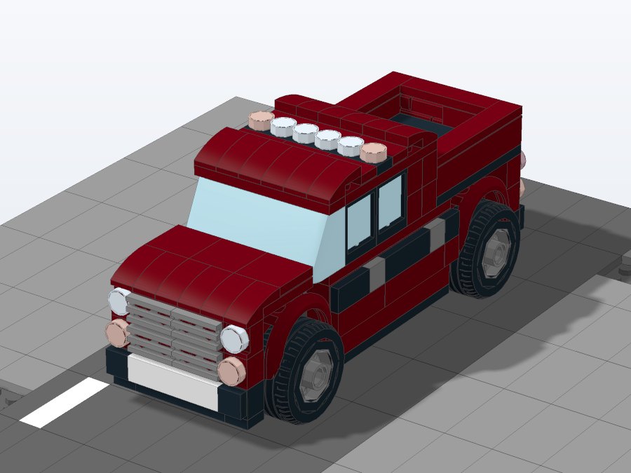 Heavy-Duty Adventure Pickup from the back right