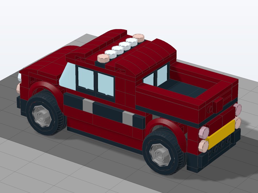 Heavy-Duty Adventure Pickup from the back left
