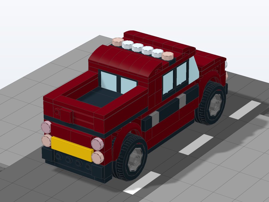 Heavy-Duty Adventure Pickup from the front left