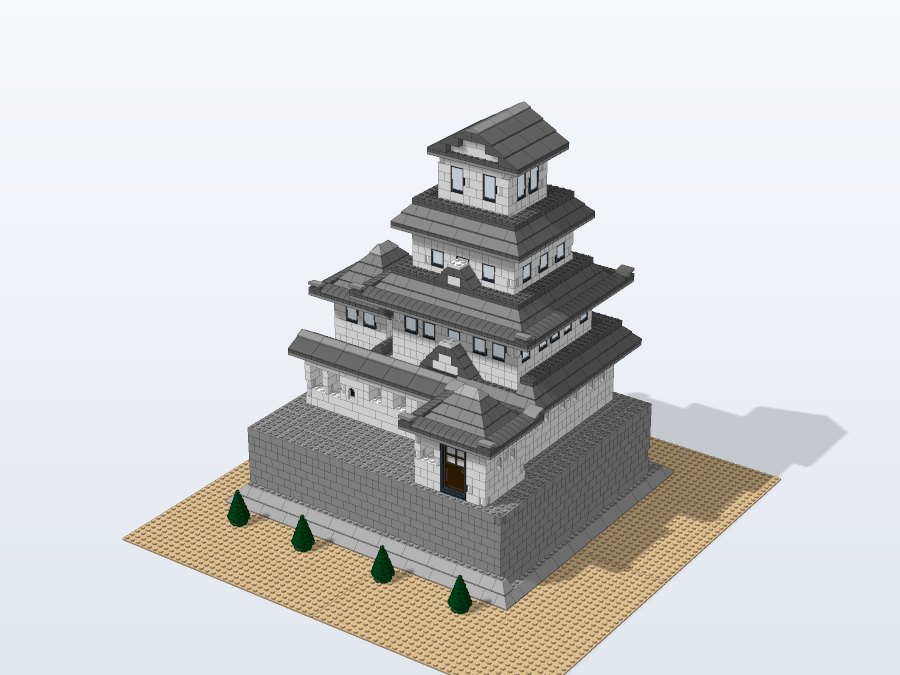 Himeji Castle White Heron Keep from the front right