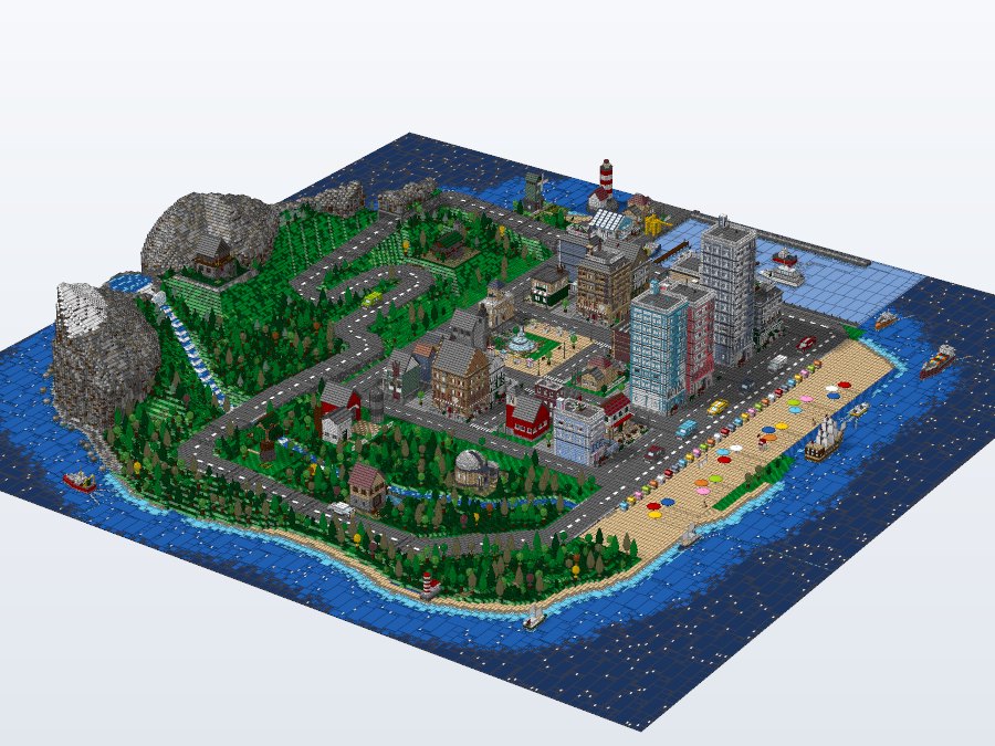 Island City from the front left