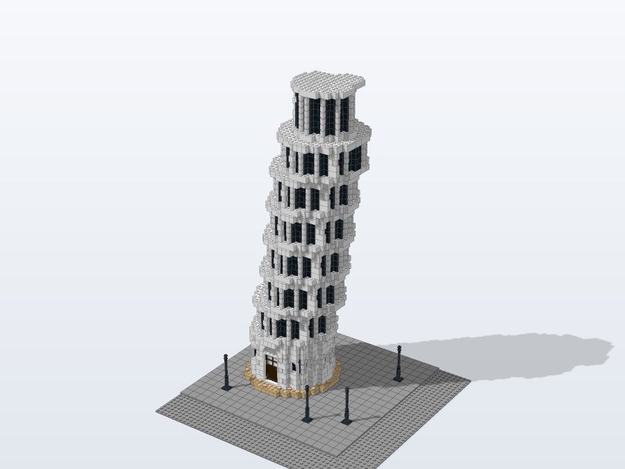 Leaning Tower of Pisa from the front right