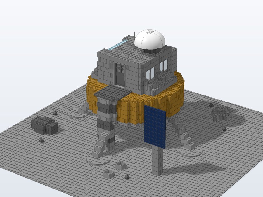 Lunar Landing Expedition from the front right