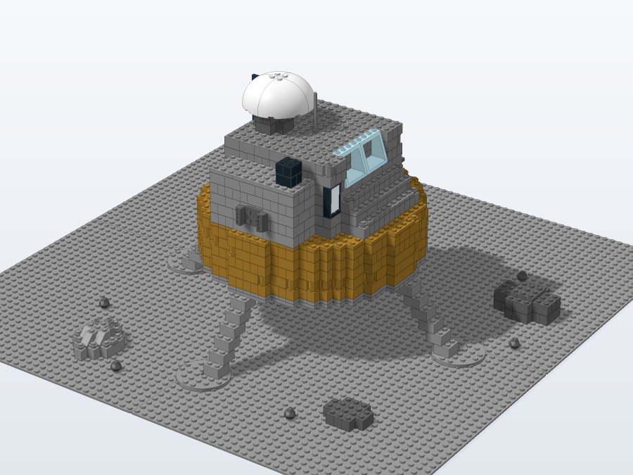 Lunar Landing Expedition from the back left