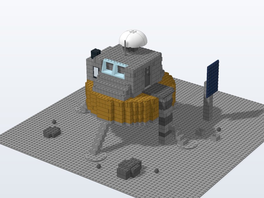 Lunar Landing Expedition from the front left