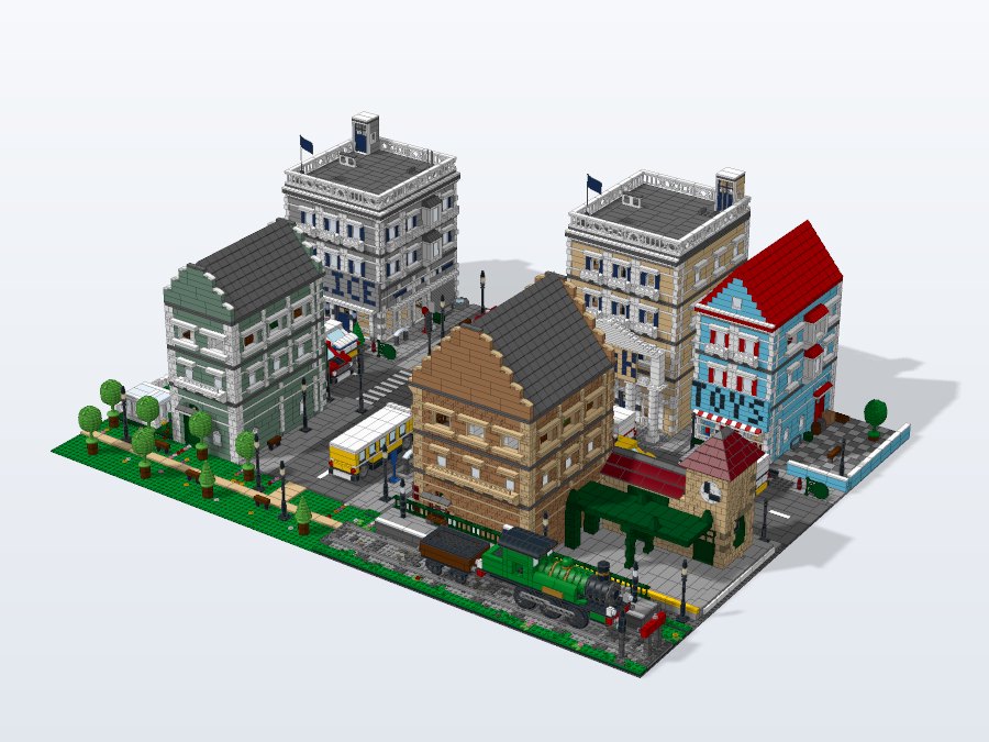 Miniature City from the front right