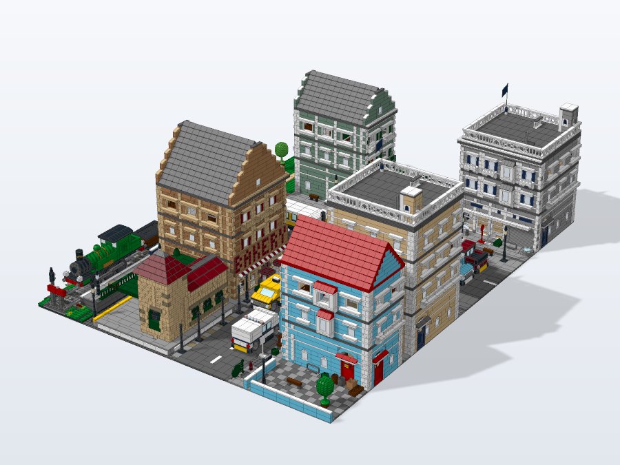 Miniature City from the back right