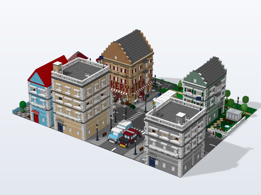 Miniature City from the back left