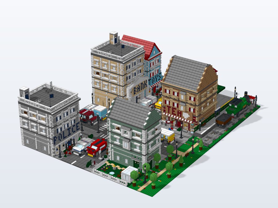 Miniature City from the front left
