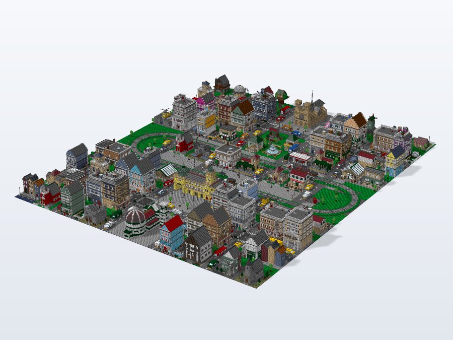 Miniature Metropolis from the back left
