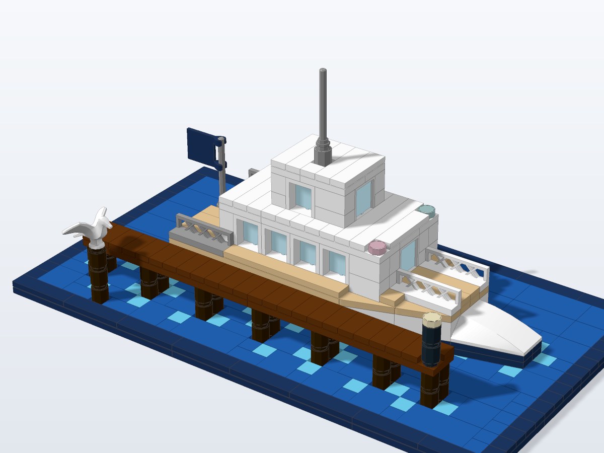 Motor Yacht brick model