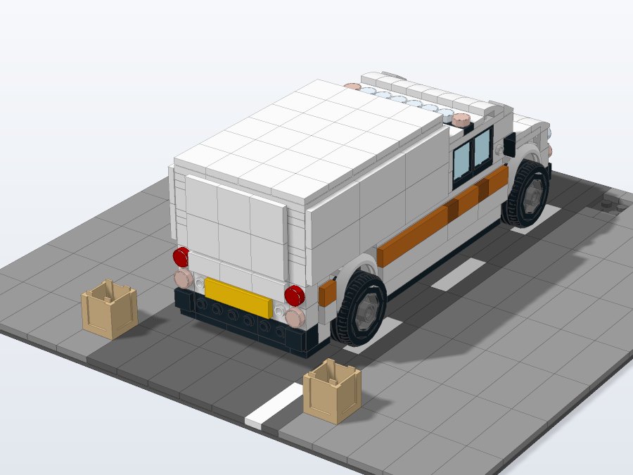 Moving Day Box Truck from the front left