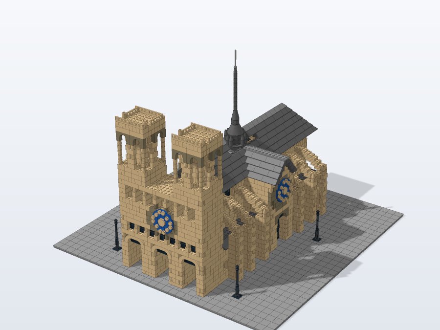 Notre-Dame de Paris from the front right