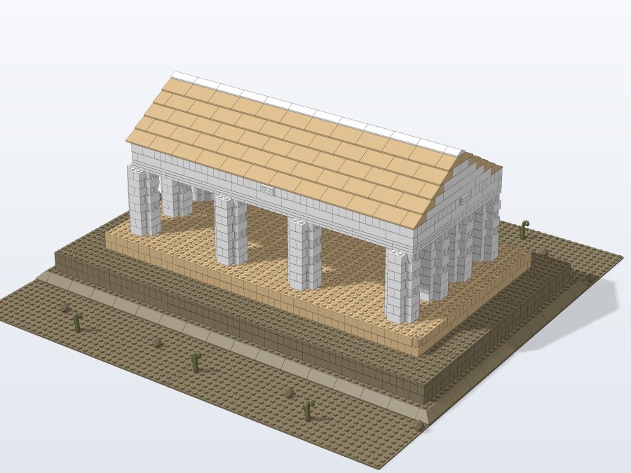 Parthenon on the Acropolis from the front left