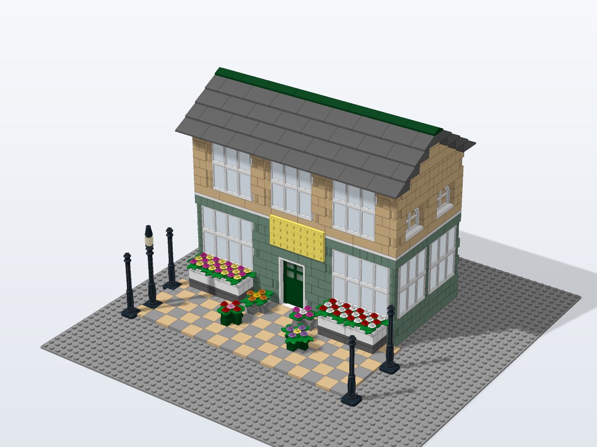 Petal Street Flower Shop brick model
