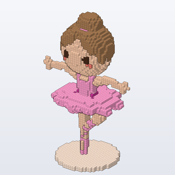 Pink Tutu Ballerina brick model