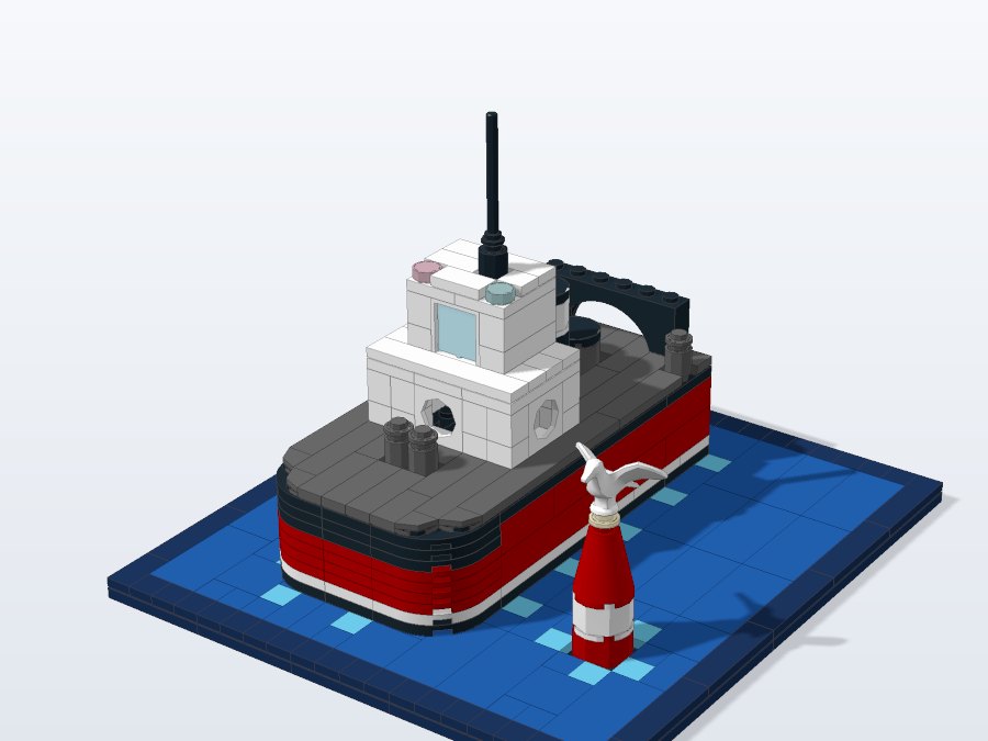 Red Harbour Tugboat from the back right