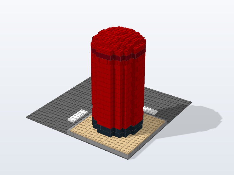 Red Postbox Street Corner from the back left