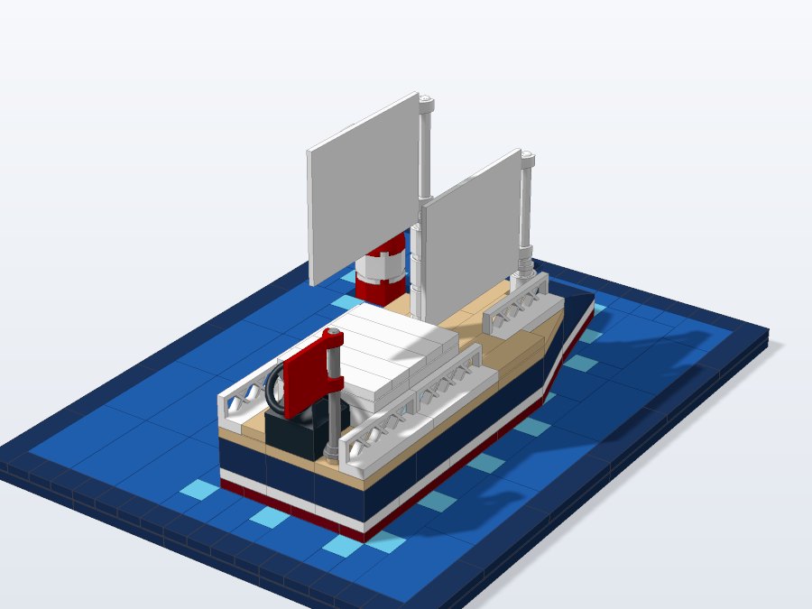 Sailing Boat from the front left