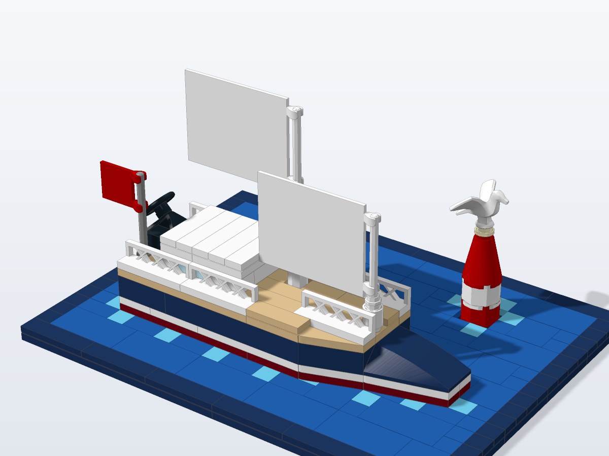 Sailing Boat brick model