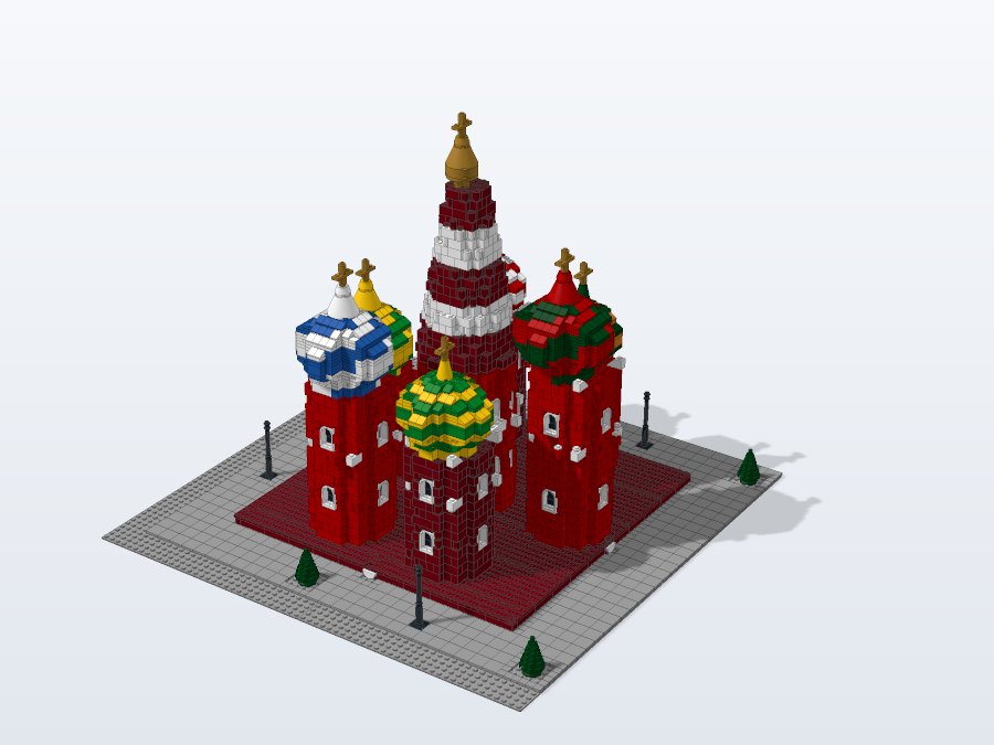 Saint Basil's Cathedral from the back right