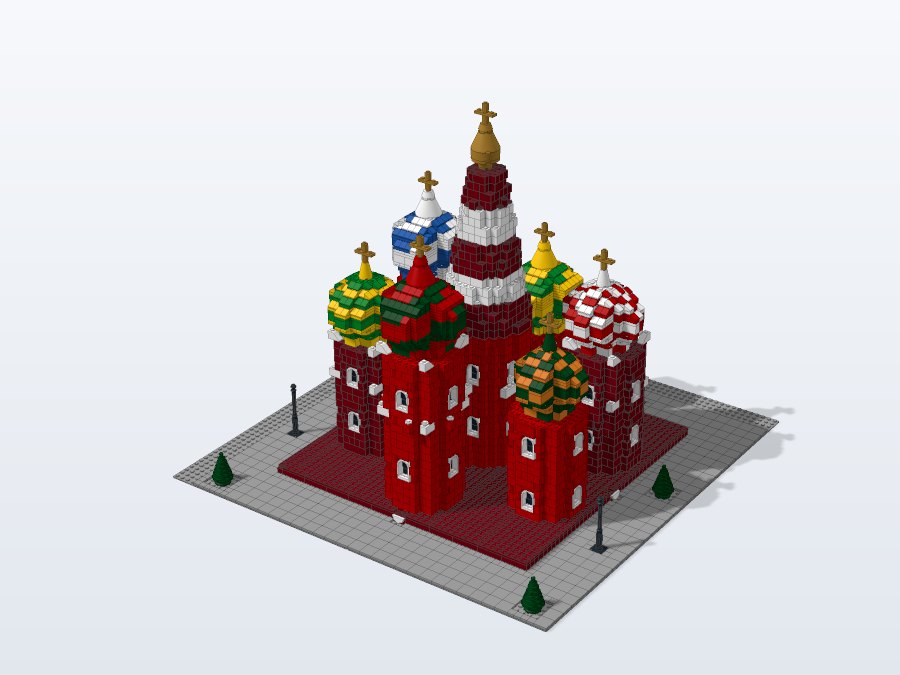 Saint Basil's Cathedral from the back left