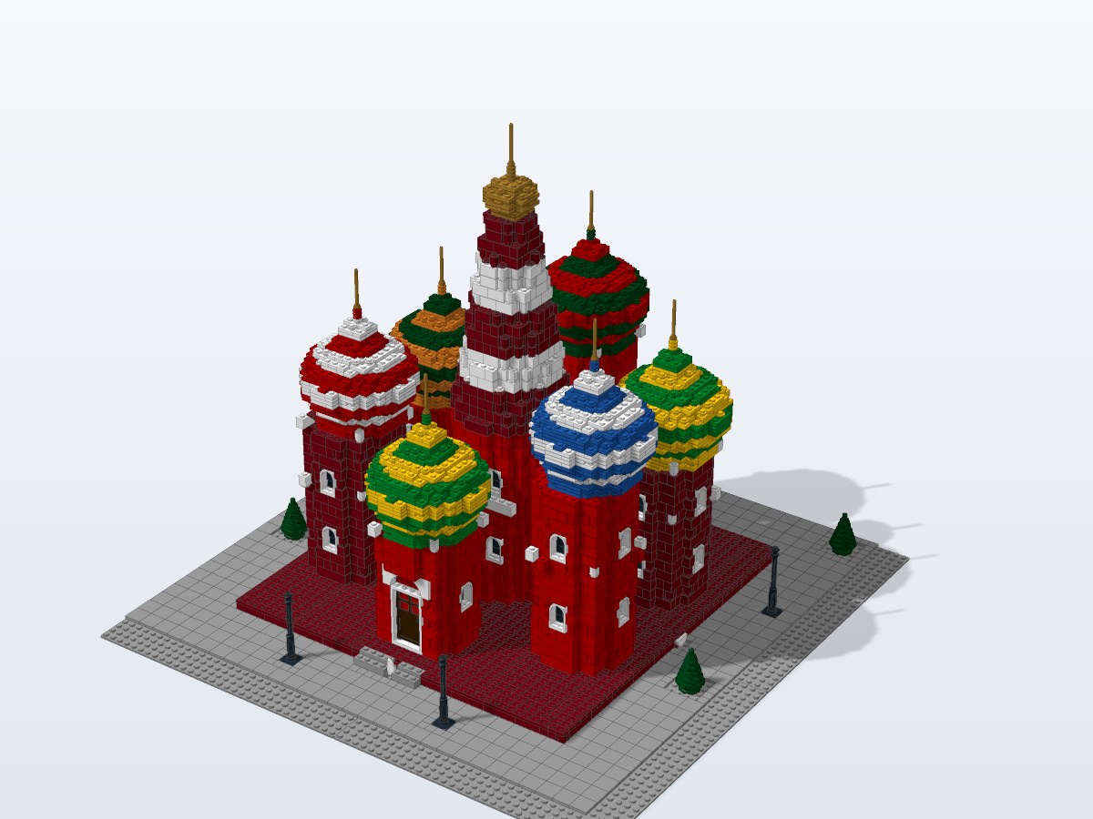 Saint Basil's Cathedral brick model